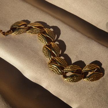 Vintage Gold tone Circle Chain Bracelet 