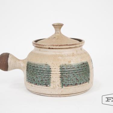 Pottery Crock with Handle