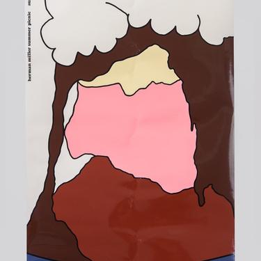 1972 Herman Miller Summer Picnic Ice Cream Sundae Poster by Stephen Frykholm 