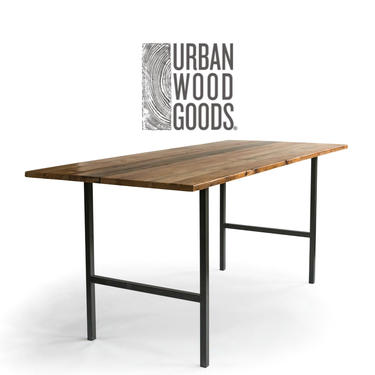 Counter Height OR Standing Height Computer Barn Wood Desk, choose finish. 