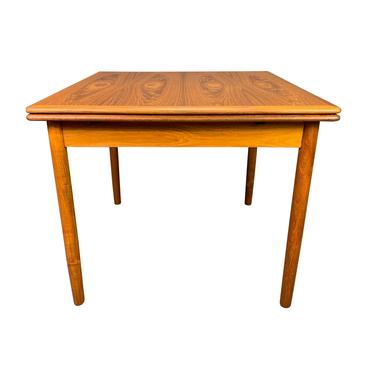 Vintage Danish Mid Century Modern Teak Compact Dining Table 