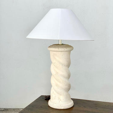 Plaster Spiral Lamp