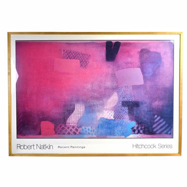 Robert Natkin “Recent Paintings - Hitchcock Series” Abstract Expressionist Poster Framed 