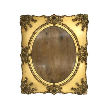 Antique Victorian Gesso Gilded Painted Picture Frame