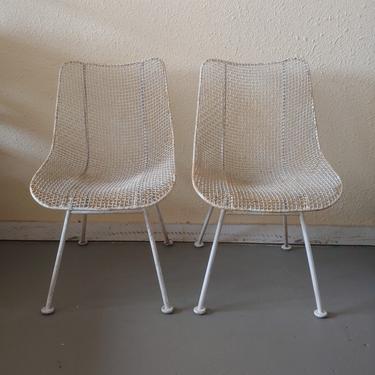 Vintage Modern Woodard Sculptura Side Chairs - Set of 2 