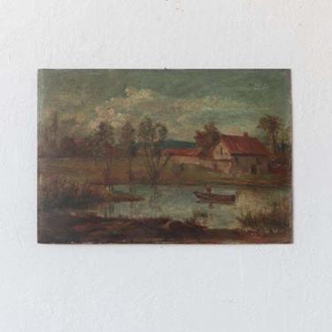 Lakeside Cottage  Oil Painting