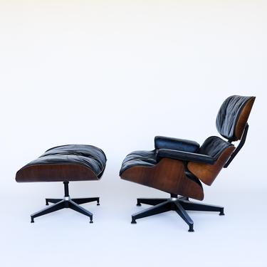Coming Soon! Early 60's Eames Lounge Chair &amp; Ottoman in Rosewood and Black Leather