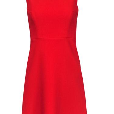 Kate Spade - Red Boat Neck Fit & Flare Cocktail Dress Sz 2