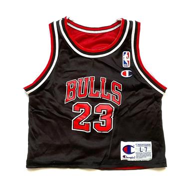 1990’s KIDS Chicago Bulls Reversible Jordan Jersey Sz L (7) 