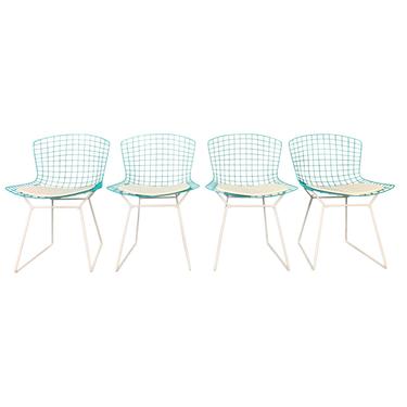 Vintage Mid Century Modern Harry Bertoia for Knoll Chairs- Set of 4 