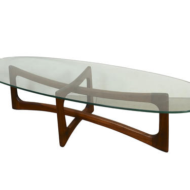 Adrian Pearsall Glass Top Cocktail Table Craft Associates Glass Top Coffee Table 