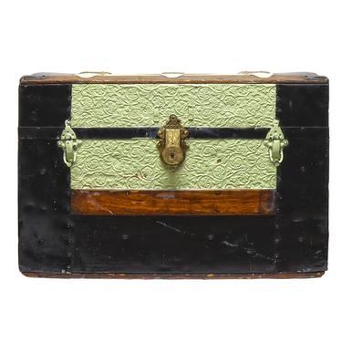 Petite Trunk with Pressed Tin