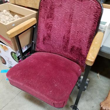 Vintage Upholstered Theater Chair
