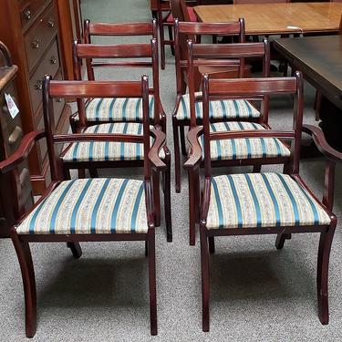 Item #R55 Set of Six Mahogany Dining Chairs c.1950s