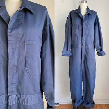 Vintage 1980s Sears Navy Coveralls / 42R 