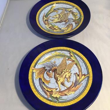 Great pair of Griffin Plates 