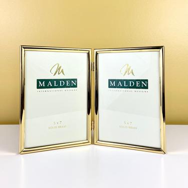 Solid Brass Folding Photo Frame by Malden 