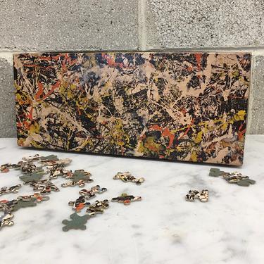 Vintage Puzzle Retro 1960s The World's Most Difficult Jigsaw Puzzle + Convergence by Jackson Pollock + Springbok Editions + 340 Pieces 