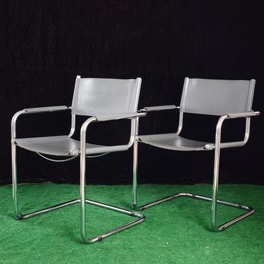 Pair of Mart Stam cantilever armchairs 
