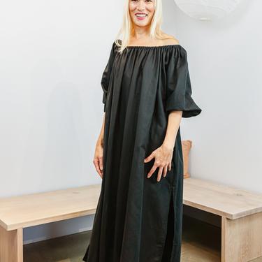 Cassatt Dress, Linen in Black