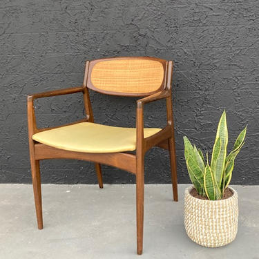 Cane & Walnut Chair by Kofod -Larsen Selig  