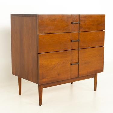Kipp Stewart for American Design Foundation Group Mid Century 3 Drawer Dresser Chest - mcm 
