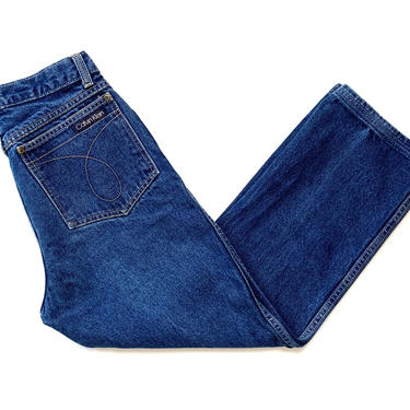 Vintage 1980s CALVIN KLEIN Jeans ~ measure 27 x 25.25 ~ High Waist / Straight Leg ~ size 5 / 27 waist ~ Made in USA 