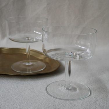 Vintage Coupe Glasses, Set of 2