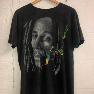 Vintage 90's Bob Marley Rasta Color T-Shirt. Super Soft! 3048 
