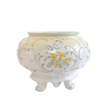 Porcelain Cache Pot Vintage Midcentury Hutschenreuther Selb Flower Pot Made in Germany Signed K. Tutter 
