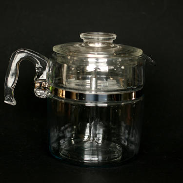 vintage Pyrex Flameware 9 cup coffee pot percolator 