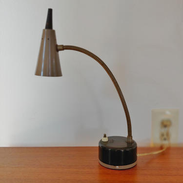 Vintage Modern Mobilette Gooseneck Desk Task Lamp 