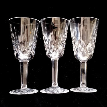 3 Waterford Lismore Pattern White Wine / Sherry  5 1/4&quot; 