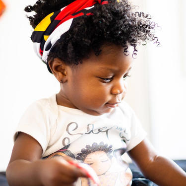 Zizi Elegance baby headband, Kente fabric, African print 