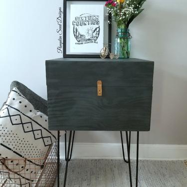 Modern Side Table with Storage 
