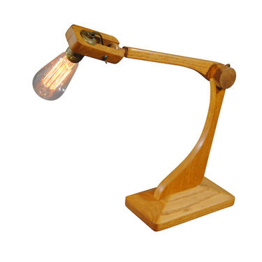 Industrial Style Articulated Natural Desk Lamp 1960’s