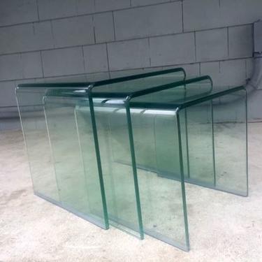 Modern Glass Nesting Tables