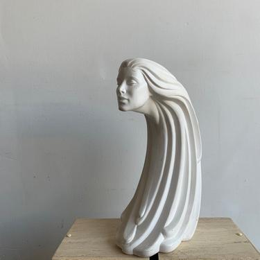 Post modern plaster face statue #1 