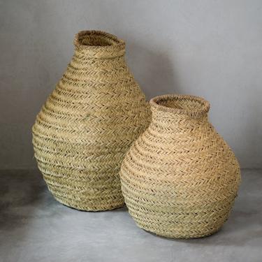 Palm Straw Vase 
