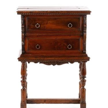 SOLD. Italian Walnut Desk/Secretaire/Cabinet/Telephone Table, 19th century
