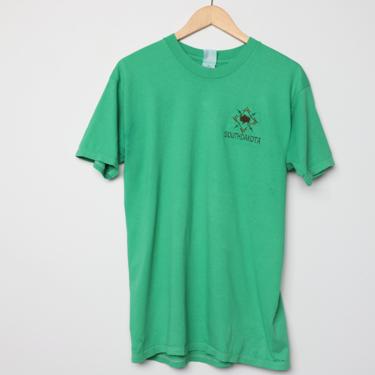 vintage DEADWOOD South Dakota kelly green WILD BILL vintage 1990s South Dakota t-shirt -- size large 