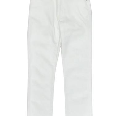 Miaou - White Straight Leg Jeans w/ Silver Ring Hardware Sz 25