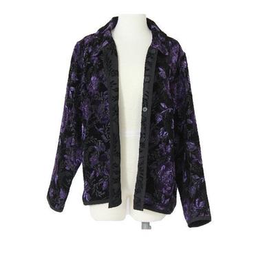 Purple Floral Reversible Jacket 