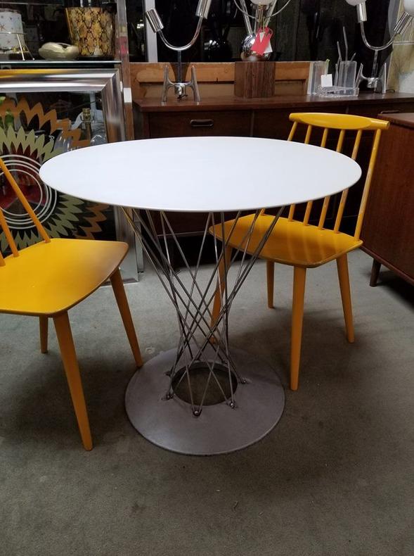                   Vintage cyclone bistro table