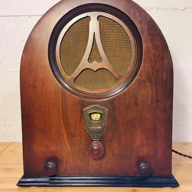 1930 Austin Cathedral Radio, Full Elec Restoration, TRF Model J 