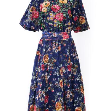 Diane Freis Embellished Floral Dress
