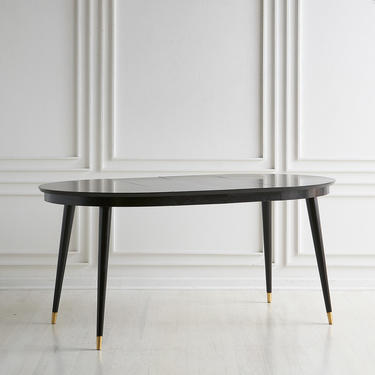 Expandable Italian Dining Table with 2 Leaves