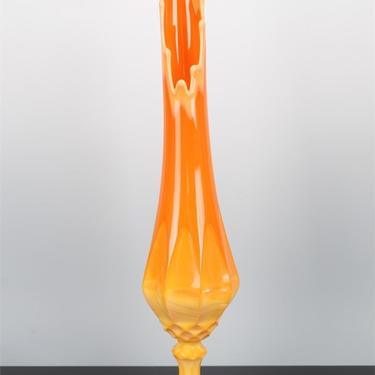 Orange and Yellow Stretch Glass Vase