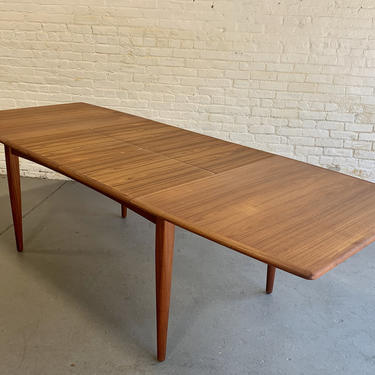 Extra LONG Mid Century Modern Teak DINING Table, Made in Denmark by Falster 