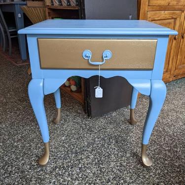 Hand painted end table 23x17x26 